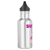 Blonder Mädchen-Sommer Trinkflasche (Links)