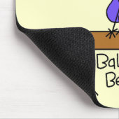 Blonder MädchenGymnast auf Strahln-T-Shirts und Mousepad (Ecke)