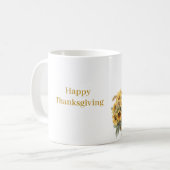 Blonder Mann Sonnenblumen Kaffeetasse (Vorderseite Links)