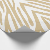 Blonder neutraler Zebra Geschenkpapier (Ecke)