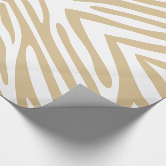 Blonder neutraler Zebra Geschenkpapier (Ecke)