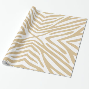 Blonder neutraler Zebra Geschenkpapier