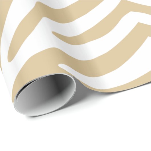 Blonder neutraler Zebra Geschenkpapier (Rolleneckpunkt)