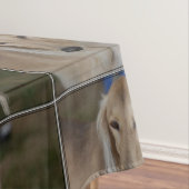 Blonder Saluki Hund Tischdecke (Beispiel)