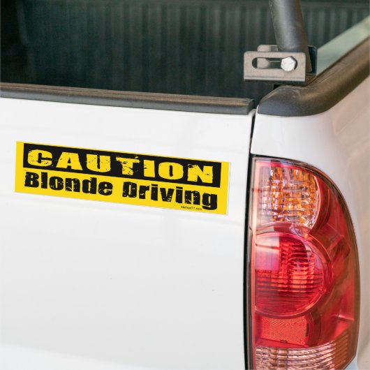 Blonder treibender Autoaufkleber (Auf Lkw)