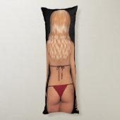 Blondes Bikini-Baby Seitenschläferkissen (Rückseite (Vertikal))