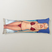 Blondes Bikini-Strand-Baby Seitenschläferkissen (Vorderseite)