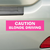 Blondes Fahren Autoaufkleber (Auf Auto)