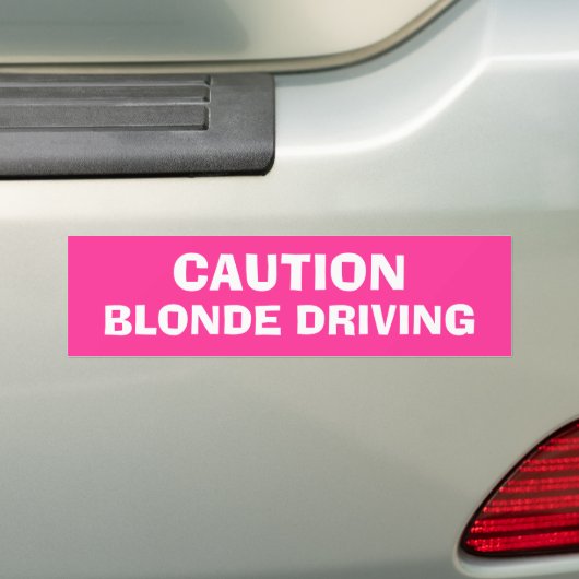 Blondes Fahren Autoaufkleber (Auf Auto)