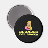 Blondes für Obama Magnet (Vorderseite/Rückseite)