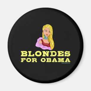 Blondes für Obama Magnet