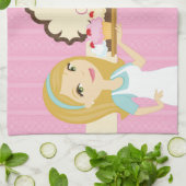 Blondes Geschirrtuch 1 des Bäcker-Kuchen-D12 (Gefaltet)