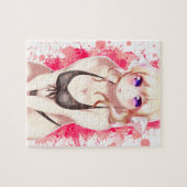 Blondes Haar-Bikini-Pelzmädchen Puzzle (Horizontal)