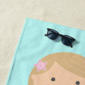 Blondes Haar des Meerjungfrau-Badetuch-| Strandtuch (Beispiel)