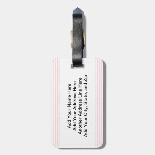 Blondes Haar-Diva Gepäckanhänger (Rückseite vertikal)