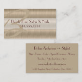 Blondes Haar-Salon-Stylist-einzigartige Visitenkarte (Vorne/Hinten)