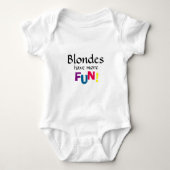 Blondes haben mehr Spaß in der Musik Baby Strampler (Vorderseite)