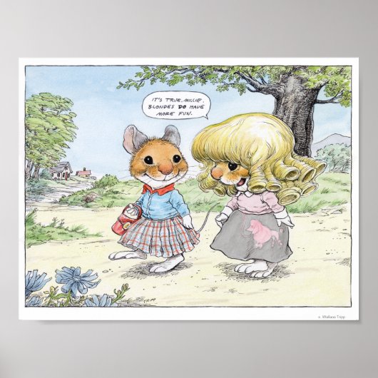 Blondes haben mehr Spaß Wallace Tripp Poster (Vorne)