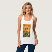 Blondes Have More Fun | Retro Pin-Up Mermaid Art Tank Top (Vorderseite Vollansicht)