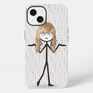 Blondes Mädchen auf Punkten iPhone 13 Hülle