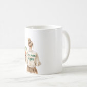 Blondes Mädchen isst Gemüse Karotten Kaffeetasse (VorderseiteRechts)