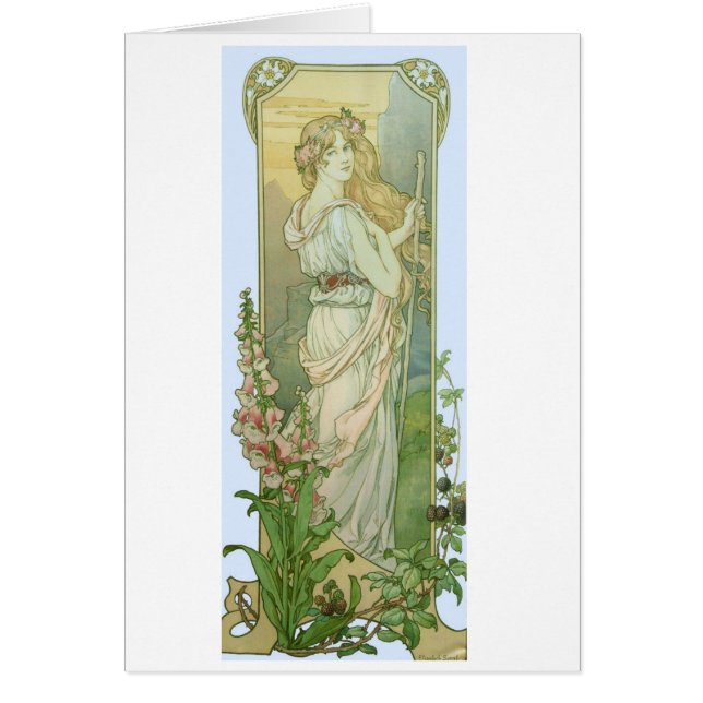 Blondes Mädchen mit Blumen in ihrem Haar (Vorne)