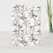 Blondes Mädchen mit Hirsch Weihnachten Karte (Rückseite)