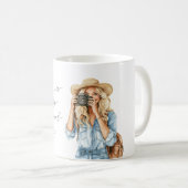 Blondes Mädchen Paris ist immer eine gute Idee Kaffeetasse (VorderseiteRechts)
