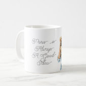 Blondes Mädchen Paris ist immer eine gute Idee Kaffeetasse (Vorderseite Links)