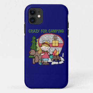 Blondes Mädchen verrückt für Camping Case-Mate iPhone Hülle