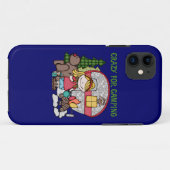 Blondes Mädchen verrückt für Camping Case-Mate iPhone Hülle (Rückseite (Horizontal))