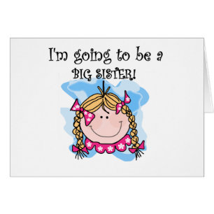 Blondes Mädchen-zukünftige große Schwester