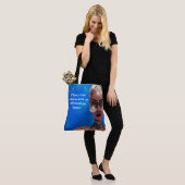 Blondes Melanin-Beeren-Schönheits-Kunst-Blau Tasche (Am Model)