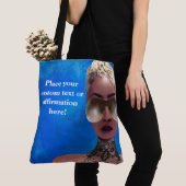 Blondes Melanin-Beeren-Schönheits-Kunst-Blau Tasche (Von Nahem)