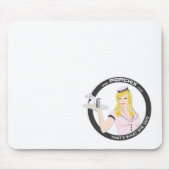 Blondes PopChiX Mädchen Mousepad (Vorne)