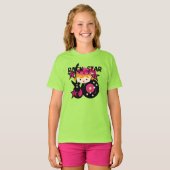Blondes Rockstar-Mädchen T-Shirt (Vorne ganz)
