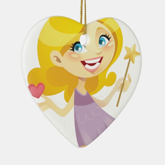 Blondes Toothfairy von der Granatapfel-Tinte Keramikornament (Rechts)