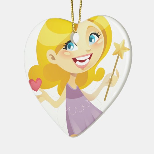 Blondes Toothfairy von der Granatapfel-Tinte Keramikornament (Links)