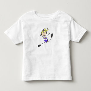 Blondes Turn-T-Shirt-Mädchen Kleinkind T-shirt