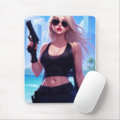 Blondie Bangs Back Mousepad (Mit Mouse)