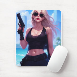 Blondie Bangs Back Mousepad