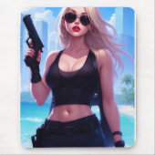 Blondie Bangs Back Mousepad (Vorne)