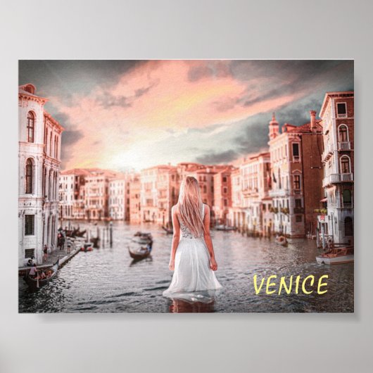Blondie im romantischen Venedig Poster (Vorne)