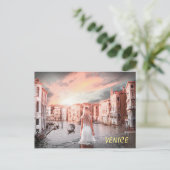 Blondie im romantischen Venedig Postkarte (Stehend Vorderseite)