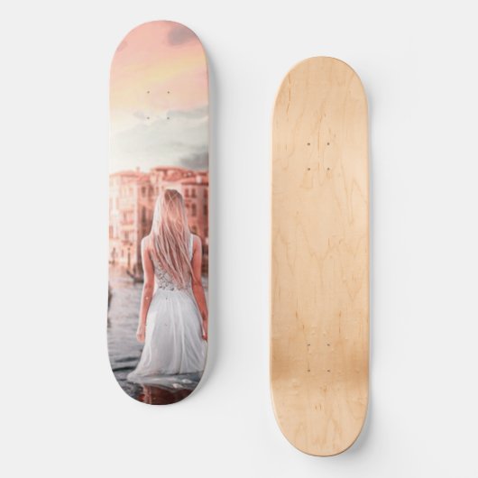 Blondie im romantischen Venedig Skateboard (Vorderseite)