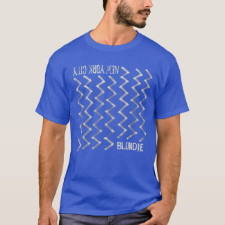 Blondie New York City Zick-Zack-Muster Vintage-Ban T-Shirt