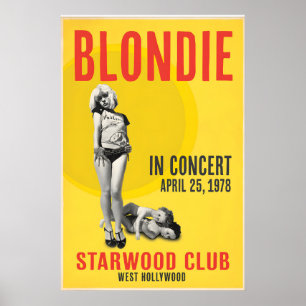 Blondie Starwood Club 1978 Konzertdruck - Lebendig Poster