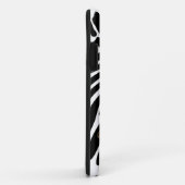 Blondine auf Retro Zebra-Druck mit Mongram Case-Mate iPhone Hülle (Hinten/Rechts)