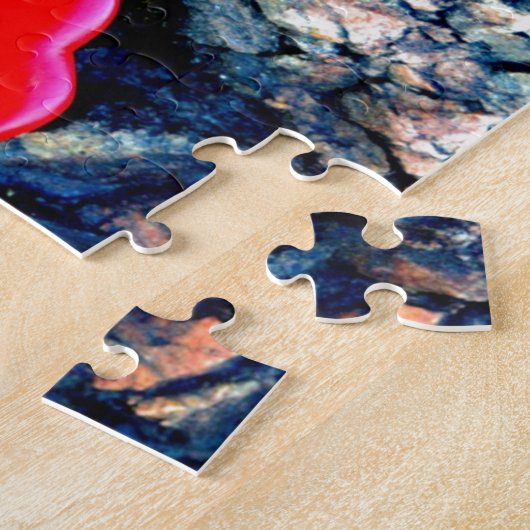 Blondine in rot puzzle (Seite)