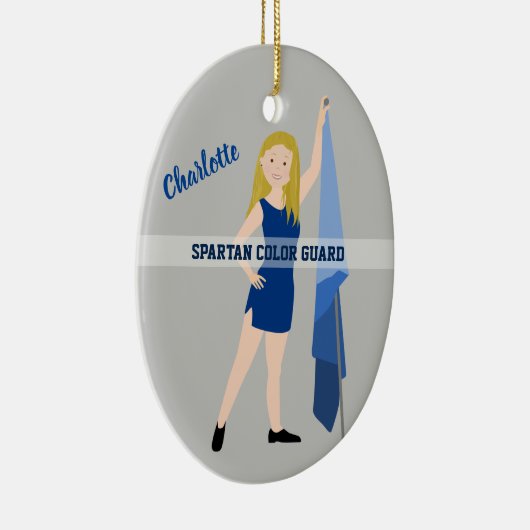 Blondine Keramik Ornament (Rechts)